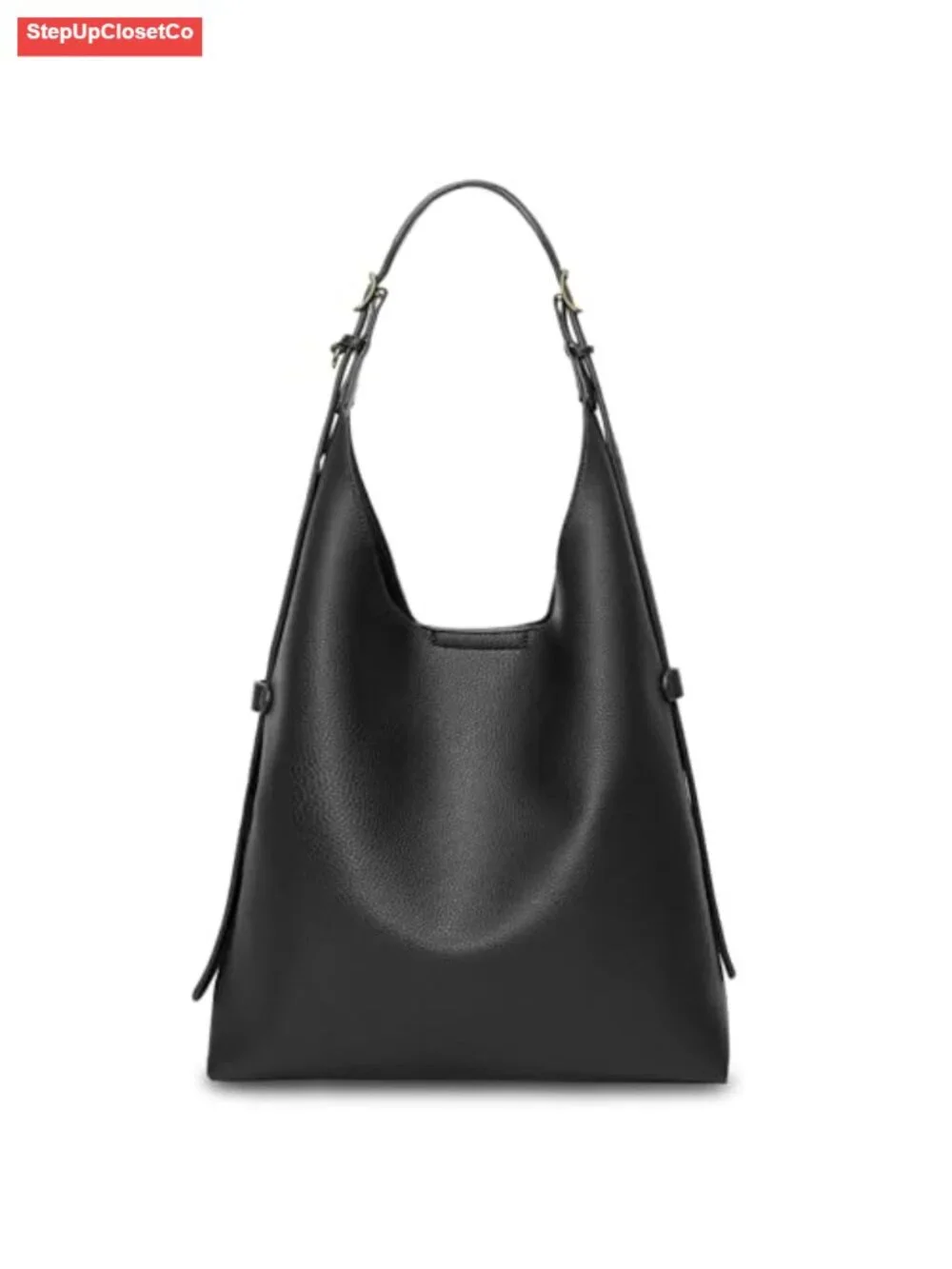 Slouchy Hobo Bag Women Vegan Leather Shoulder Tote Adjustable Strap